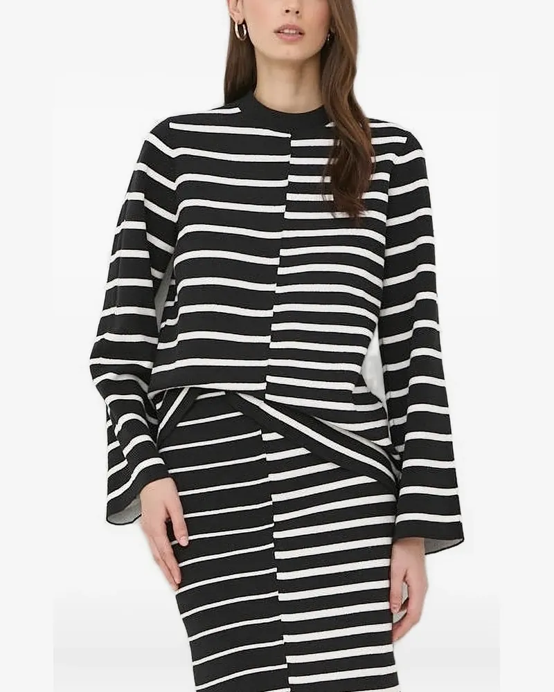 Tiger of Sweden Gestreifter Pullover - Schwarz Schwarz