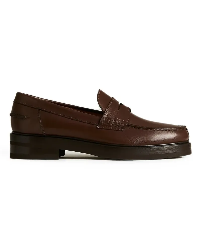 Kiton Penny-Loafer aus Leder - Braun Braun