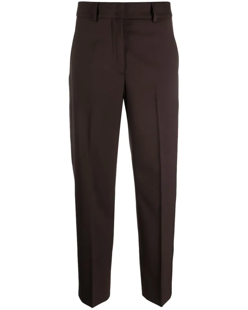 Seventy Tapered-Hose mit hohem Bund - Braun Braun