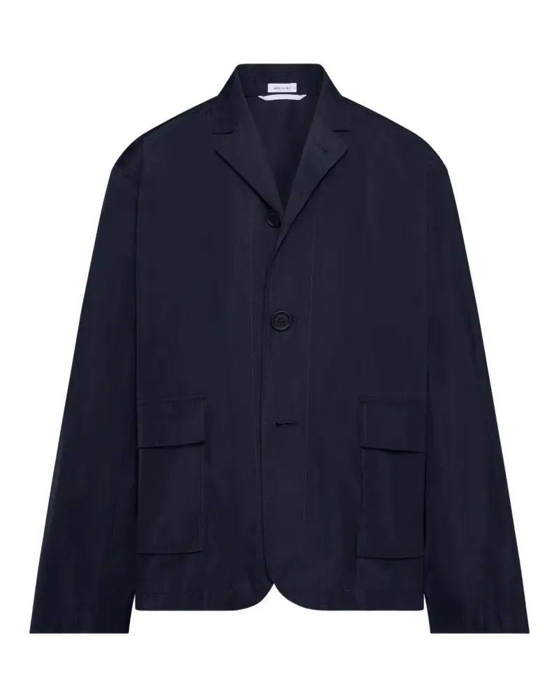 Thom Browne Sakko mit Logo-Print - Blau Blau