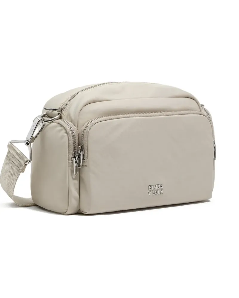 BIMBA Y LOLA Mittelgroße Umhängetasche mit Reißverschluss - Nude Nude