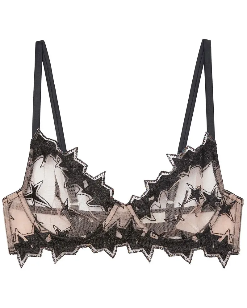 Fleur Du Mal Bestickter BH - Nude Nude