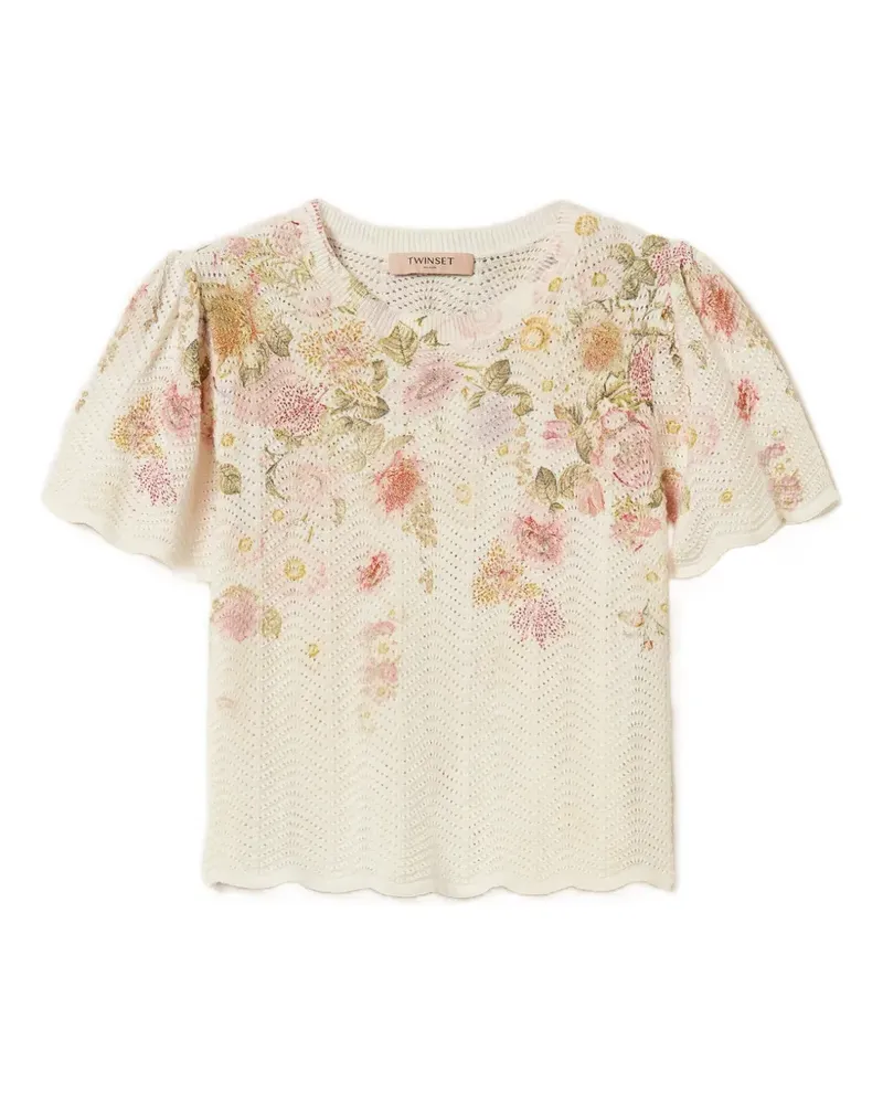 Twin-Set Gestricktes Top - Nude Nude