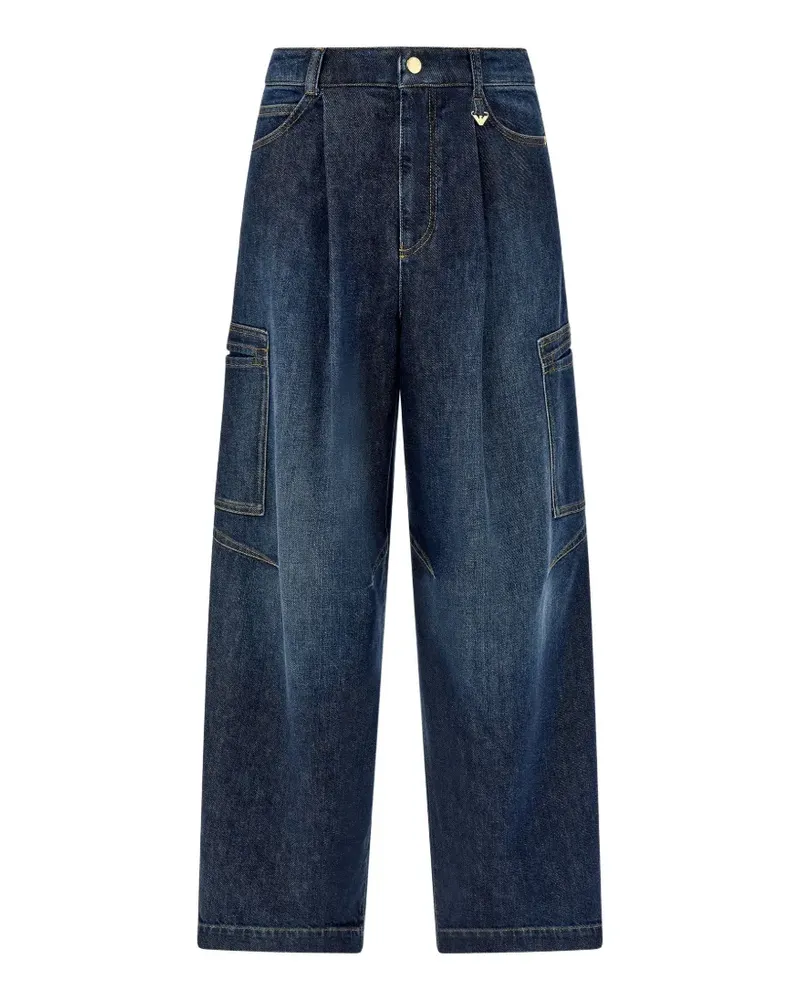 Emporio Armani Jeans mit Falten - Blau Blau