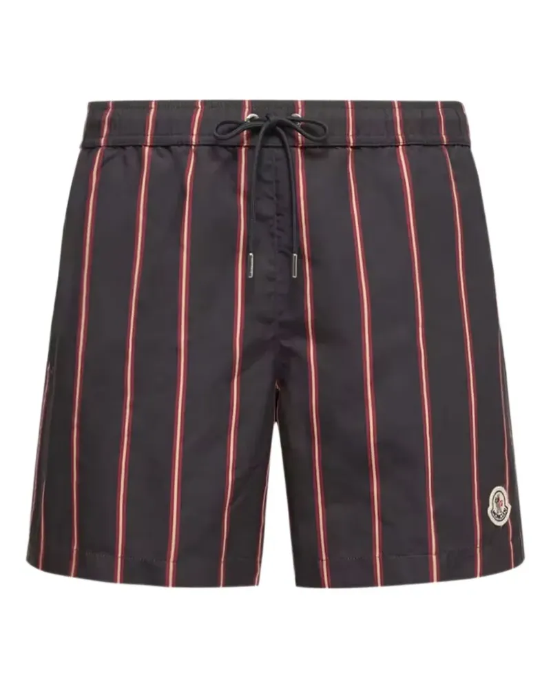 Moncler striped swim shorts - Blau Blau