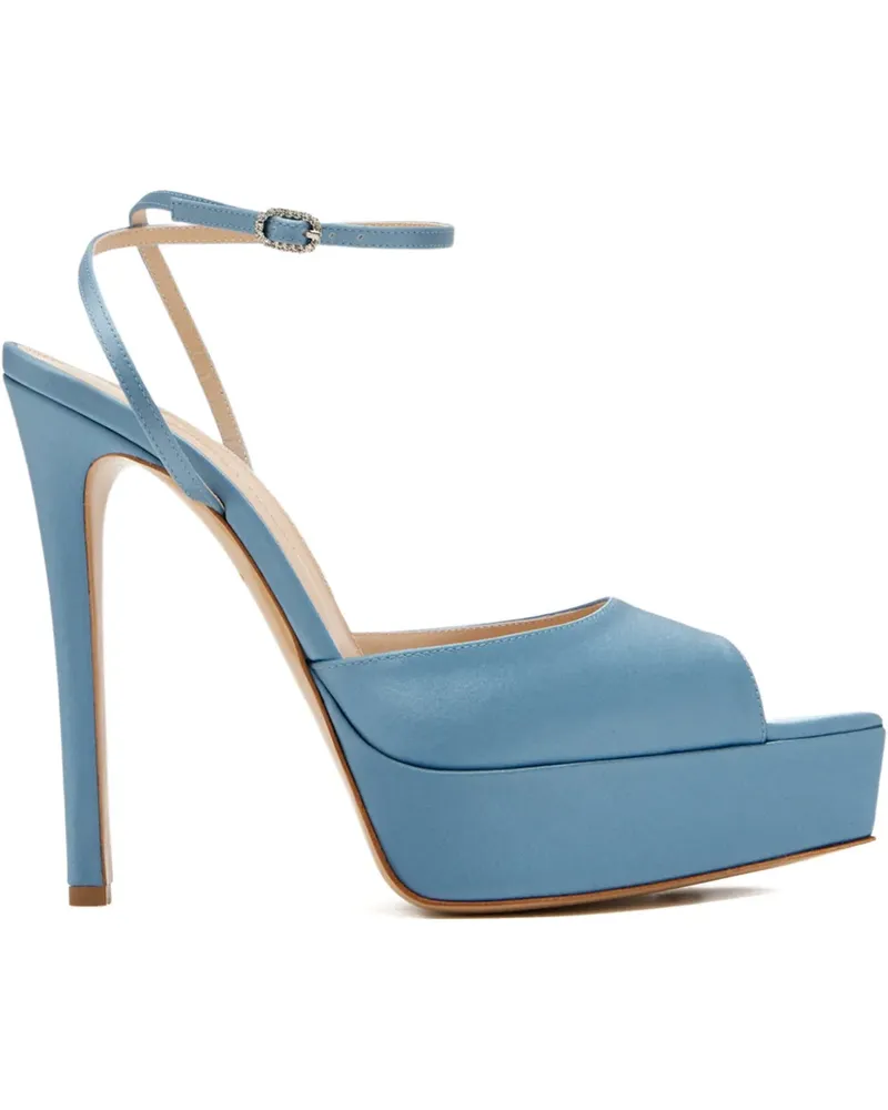 Andrea Wazen Andrea platform heeled sandals - Blau Blau