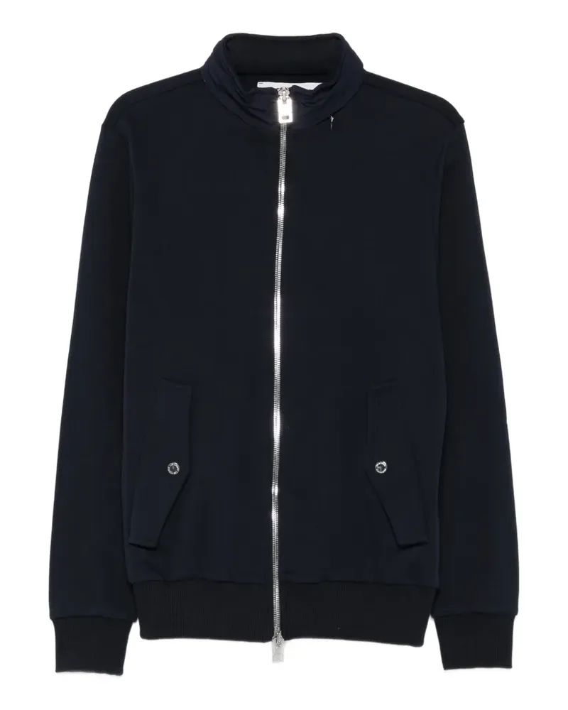 Les Hommes zip-up high-neck cardigan - Blau Blau