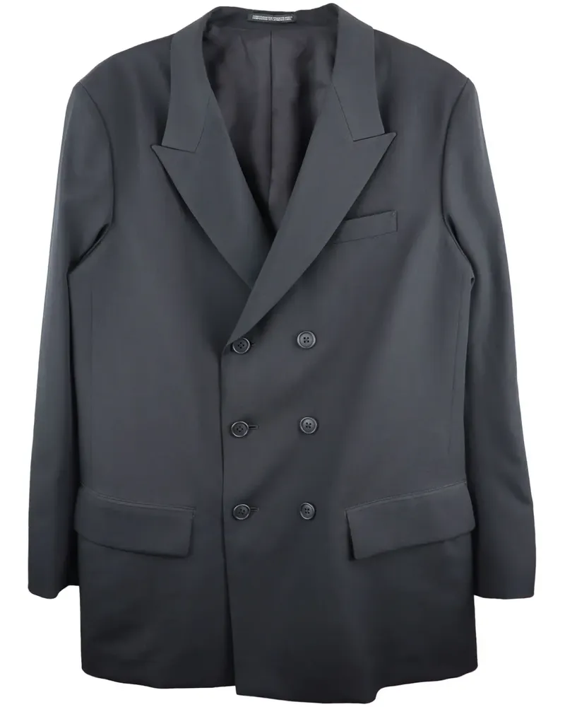 Yohji Yamamoto Klassisches Sakko - Schwarz Schwarz