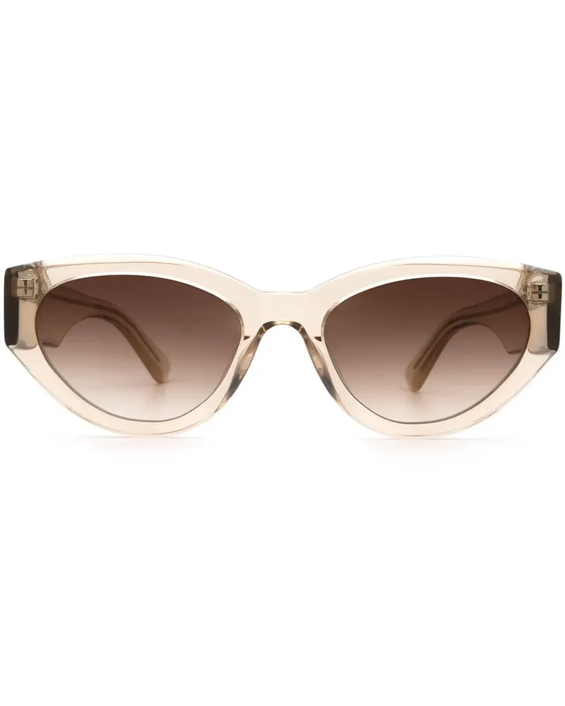 CHIMI Sonnenbrille mit Cat-Eye-Gestell - Nude Nude