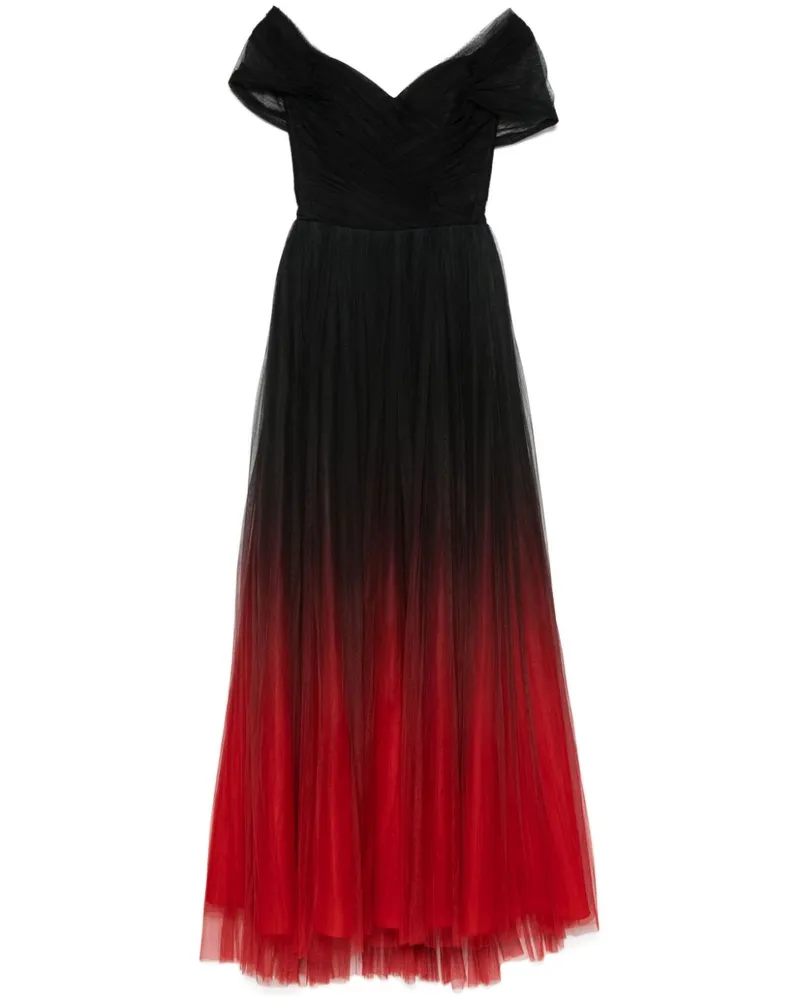 Ana Radu Schulterfreies Abendkleid - Schwarz Schwarz