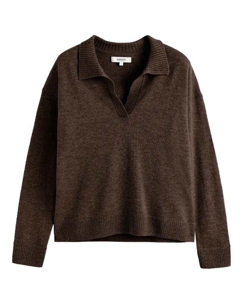 Chinti & Parker Basics Pullover mit tiefen Schultern - Braun Braun