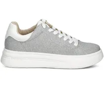 Plateau-Sneakers mit Glitter - Silber