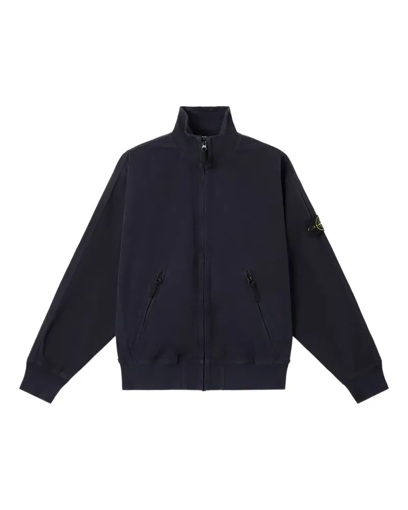 Stone Island Reißverschluss-Sweatshirt mit eingefassten Taschen - Blau Blau