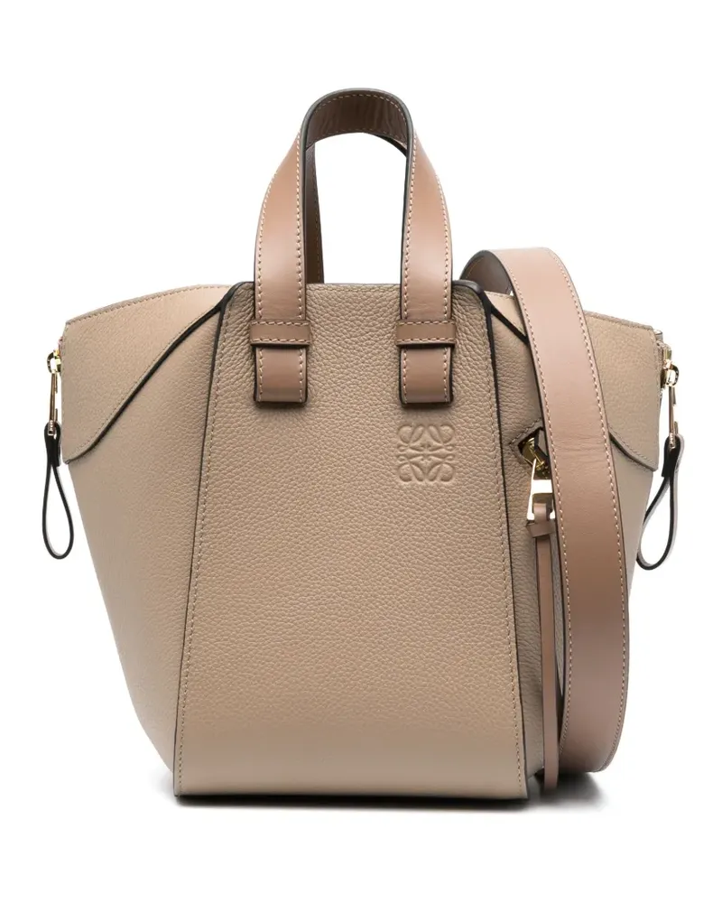 Loewe Strukturierte Hammock Schultertasche - Nude Nude
