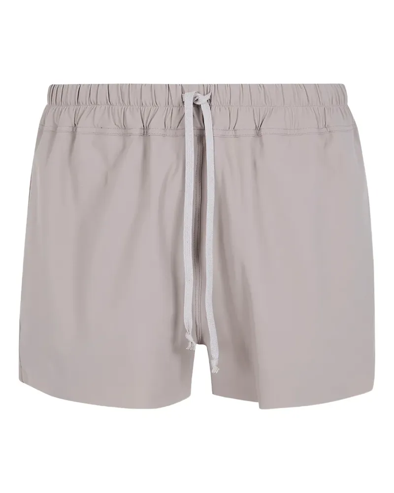 Rick Owens drawstring-waist swim shorts - Nude Nude
