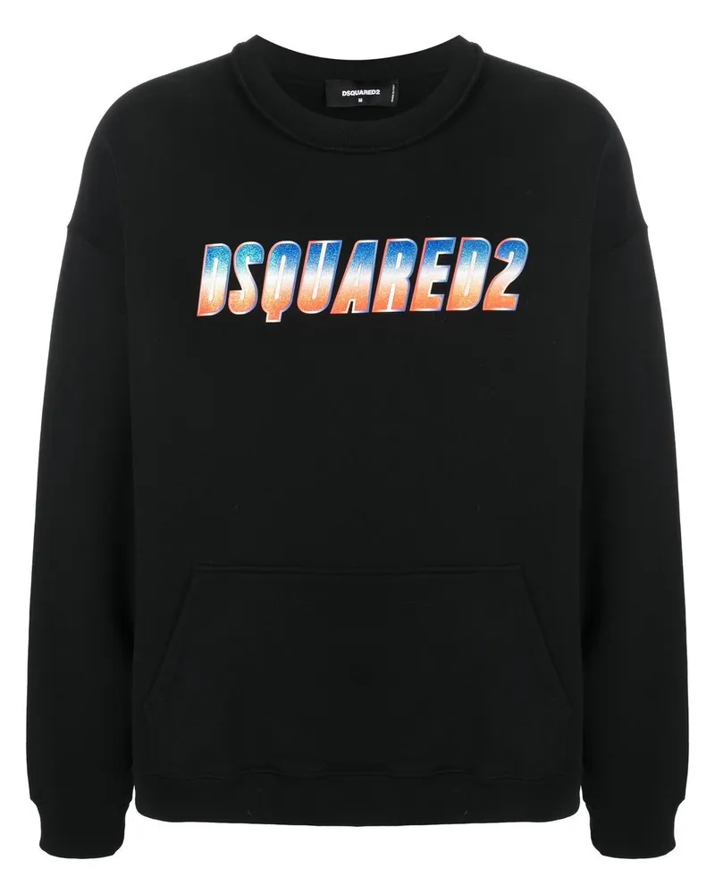 Dsquared2 Sweatshirt mit Rundhalsausschnitt - Schwarz Schwarz