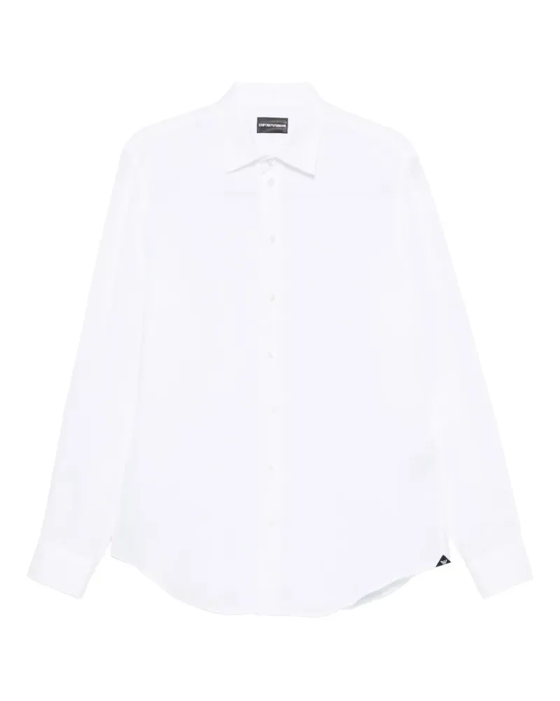 Emporio Armani classic-collar long-sleeve shirt - Weiß Weiß