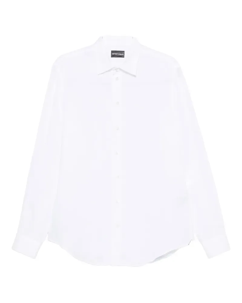Emporio Armani classic-collar long-sleeve shirt - Weiß Weiß