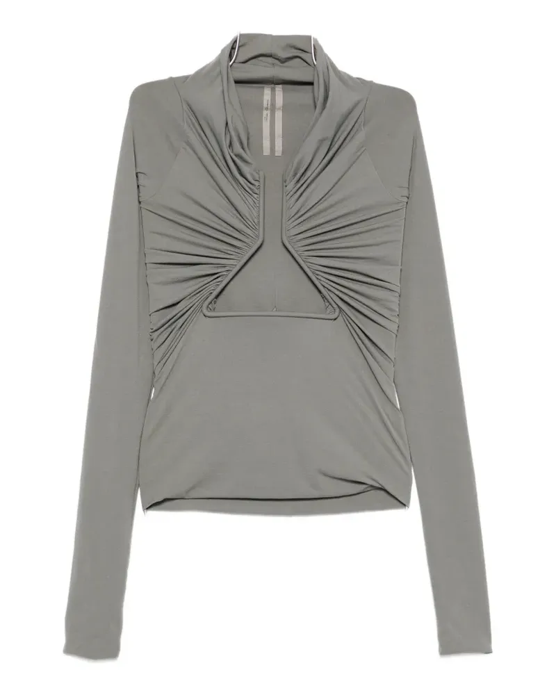 Rick Owens Prong cutout top - Grau Grau