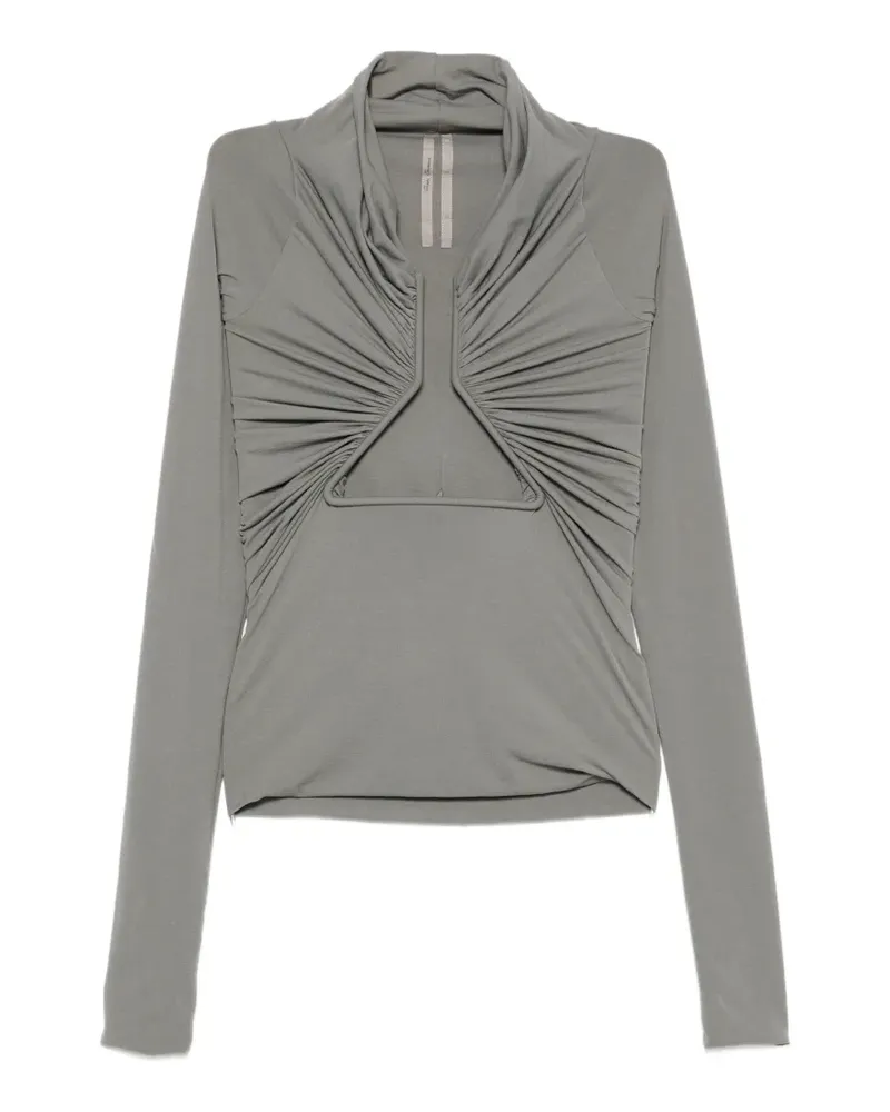 Rick Owens Prong cutout top - Grau Grau