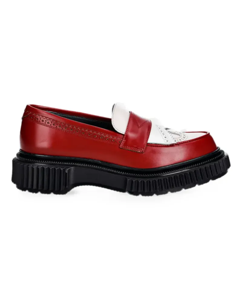 Adieu Paris brogue-detail leather loafers - Rot Rot