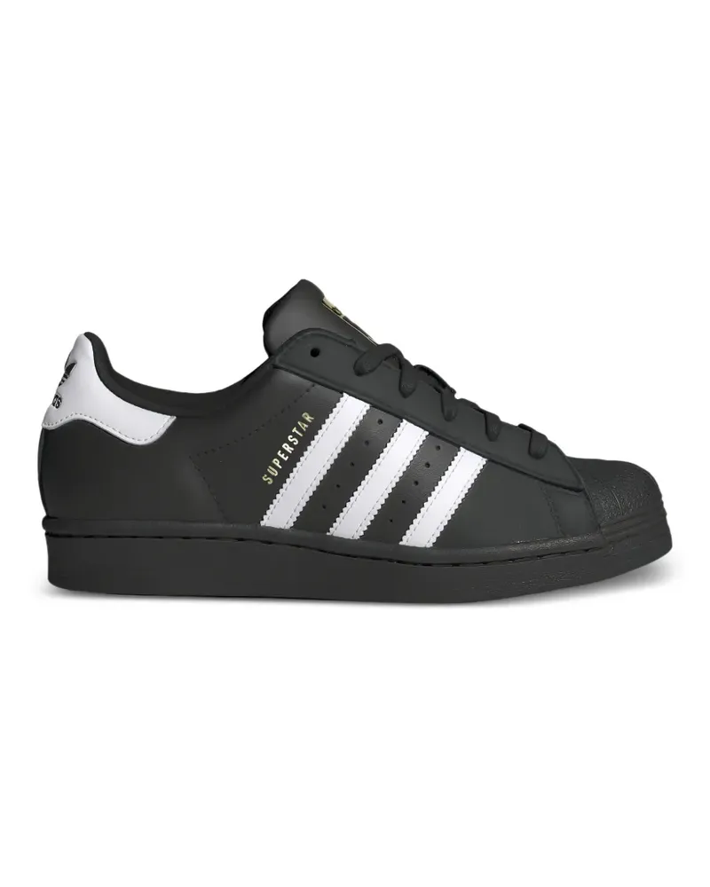 adidas Gestreifte Superstar Sneakers - Schwarz Schwarz