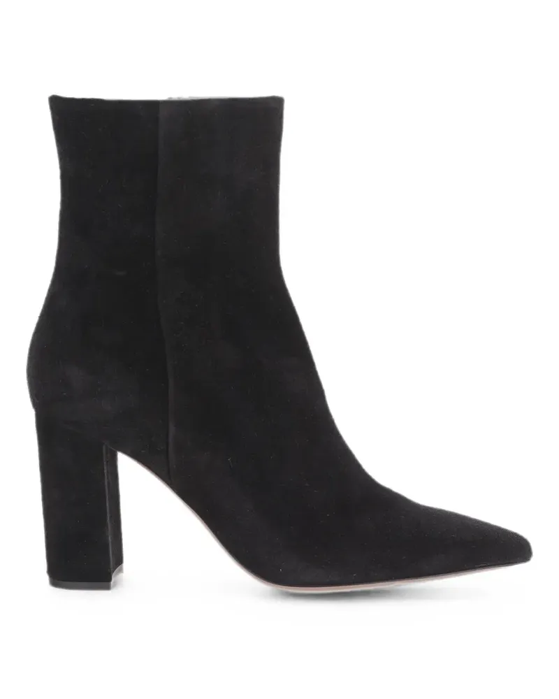 Paris Texas Anja suede pointed-toe ankle boots - Schwarz Schwarz