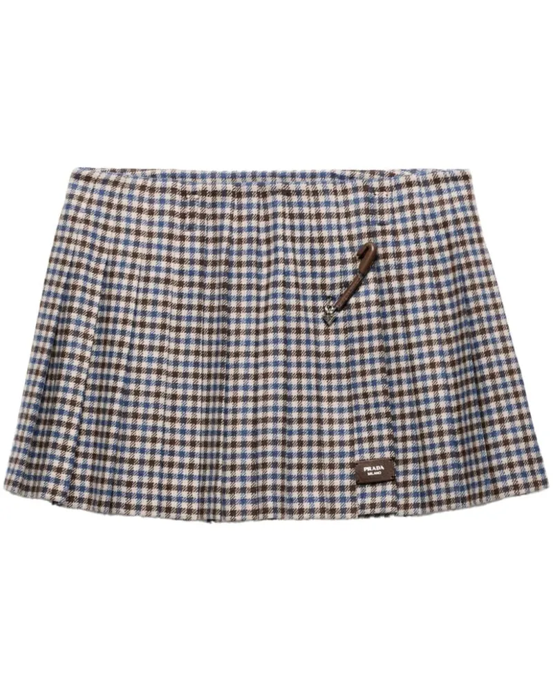 Prada Karierter Minirock - Braun Braun