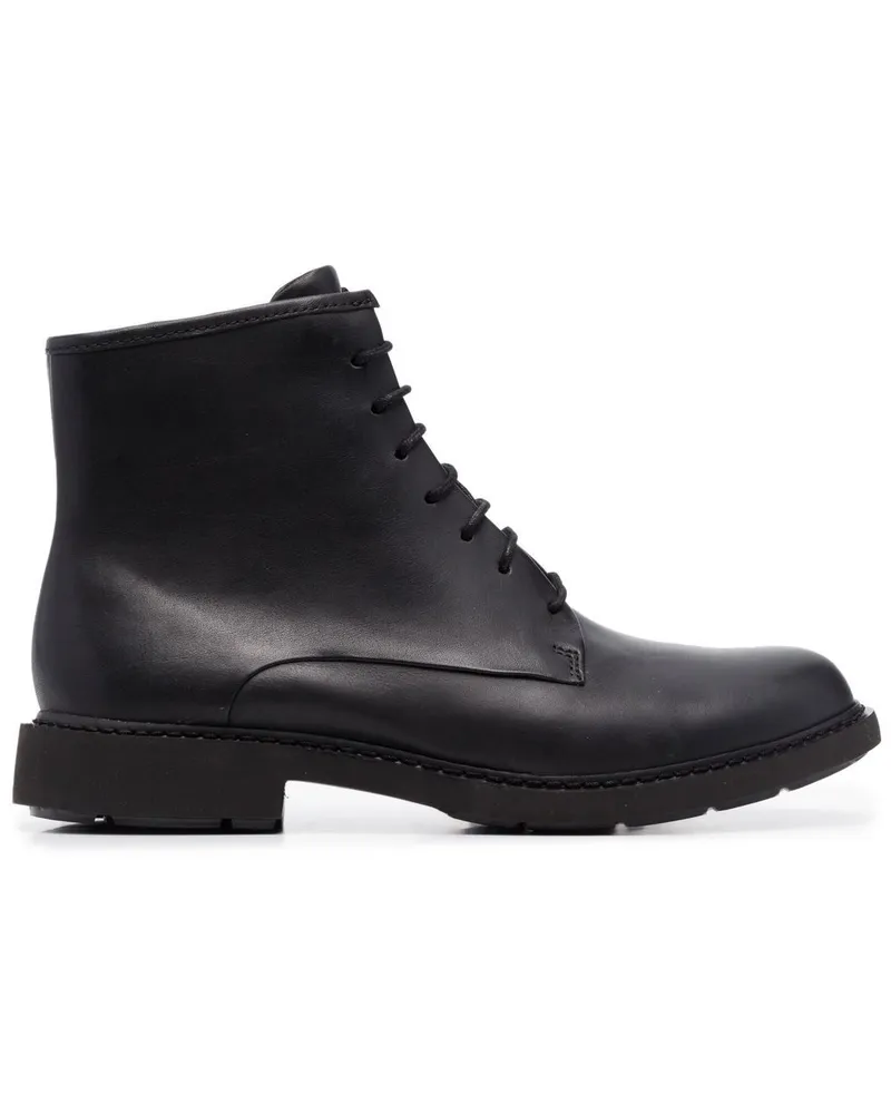 Camper Stiefeletten mit Schnürung - Schwarz Schwarz