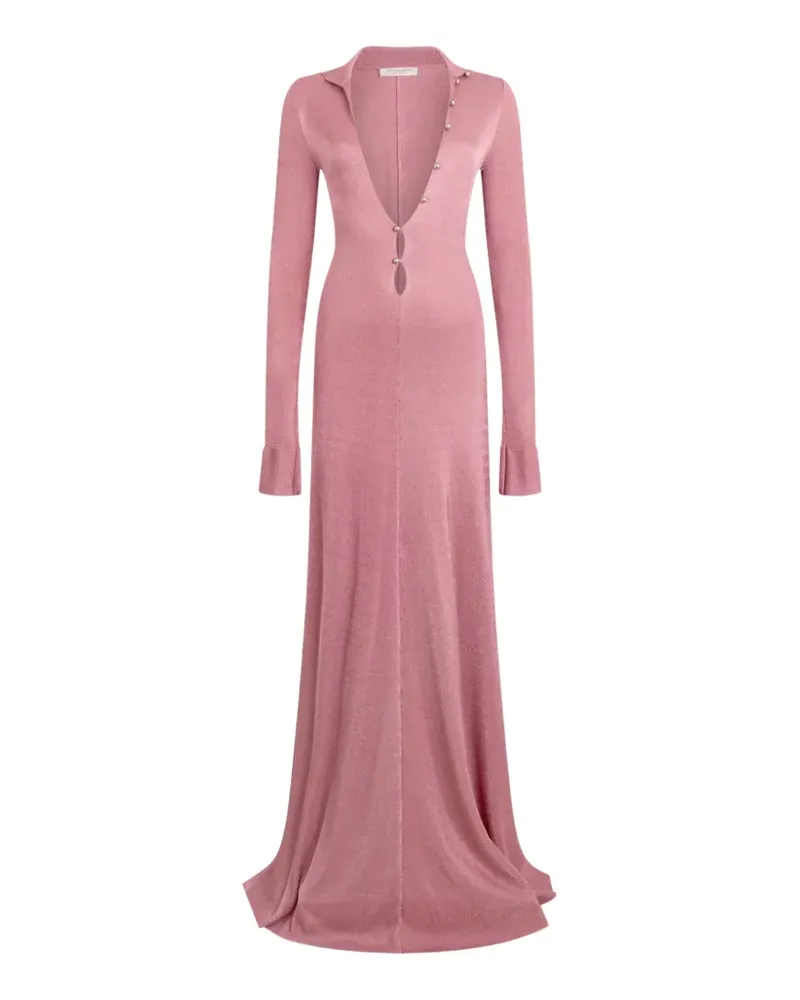 Philosophy Di Lorenzo Serafini long-sleeve maxi dress - Rosa Rosa