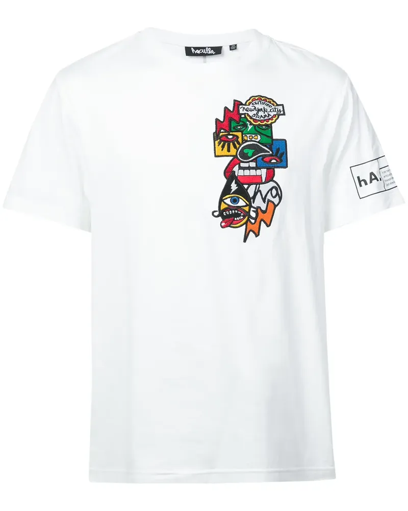 Haculla T-Shirt mit Patch - Weiß Weiß