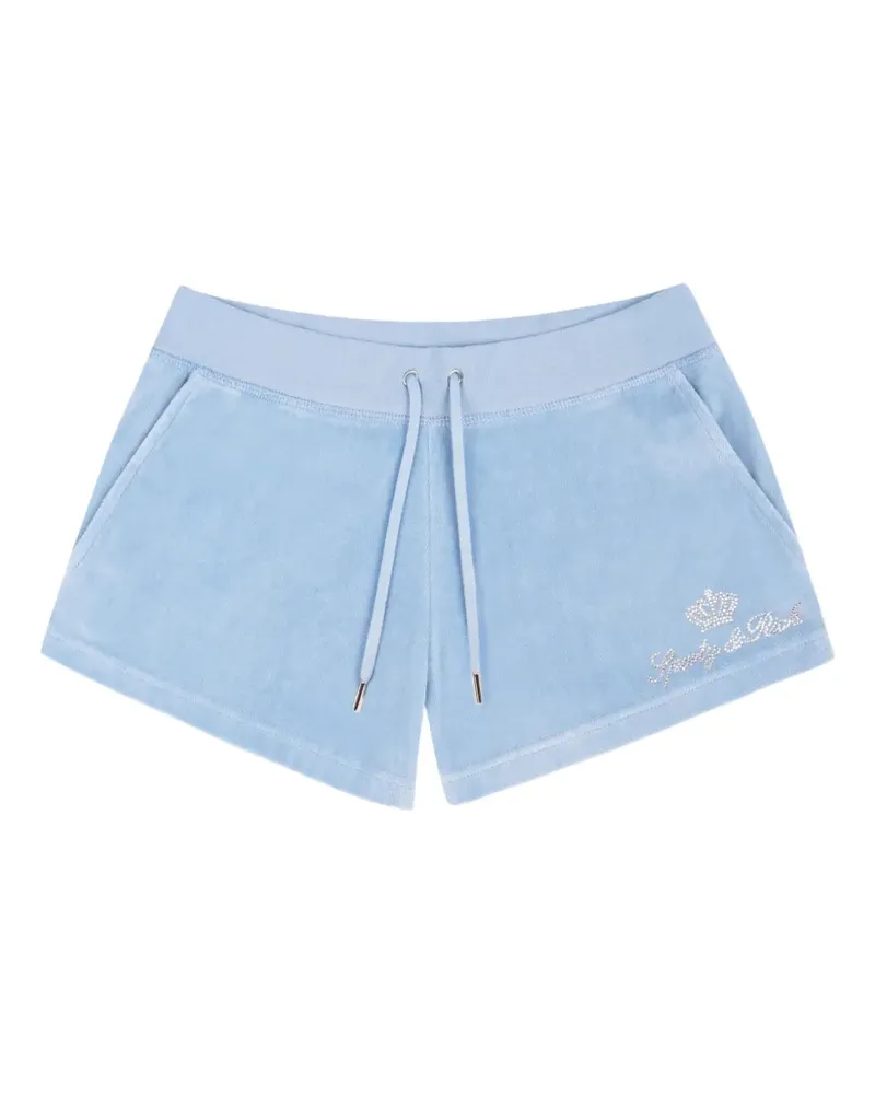 Juicy Couture x R Shorts mit Kristallen - Blau Blau