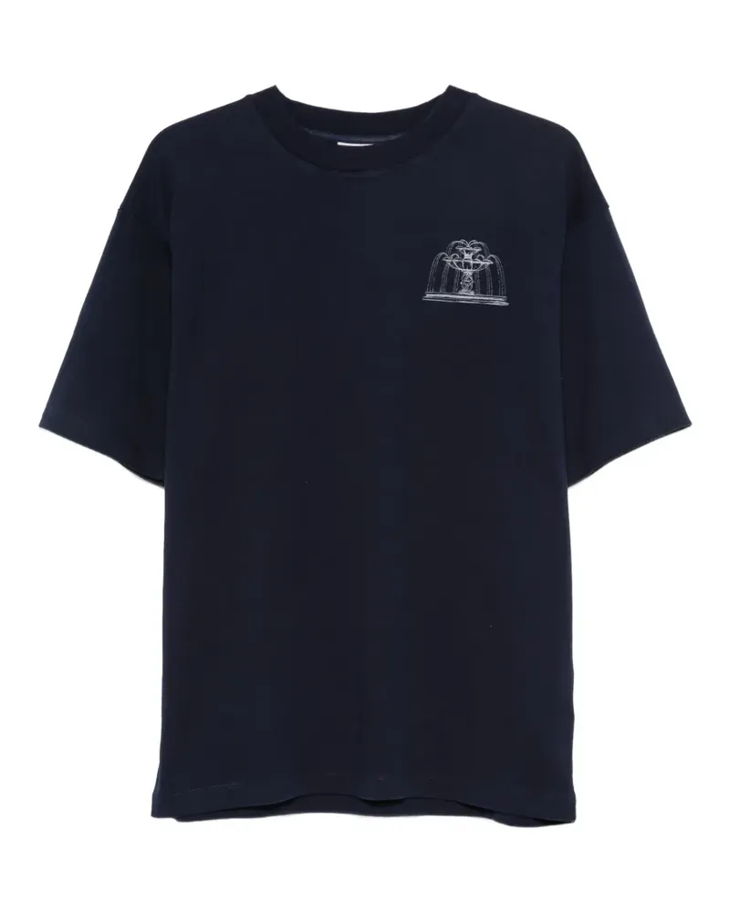 Drôle de Monsieur Fountain T-Shirt - Blau Blau