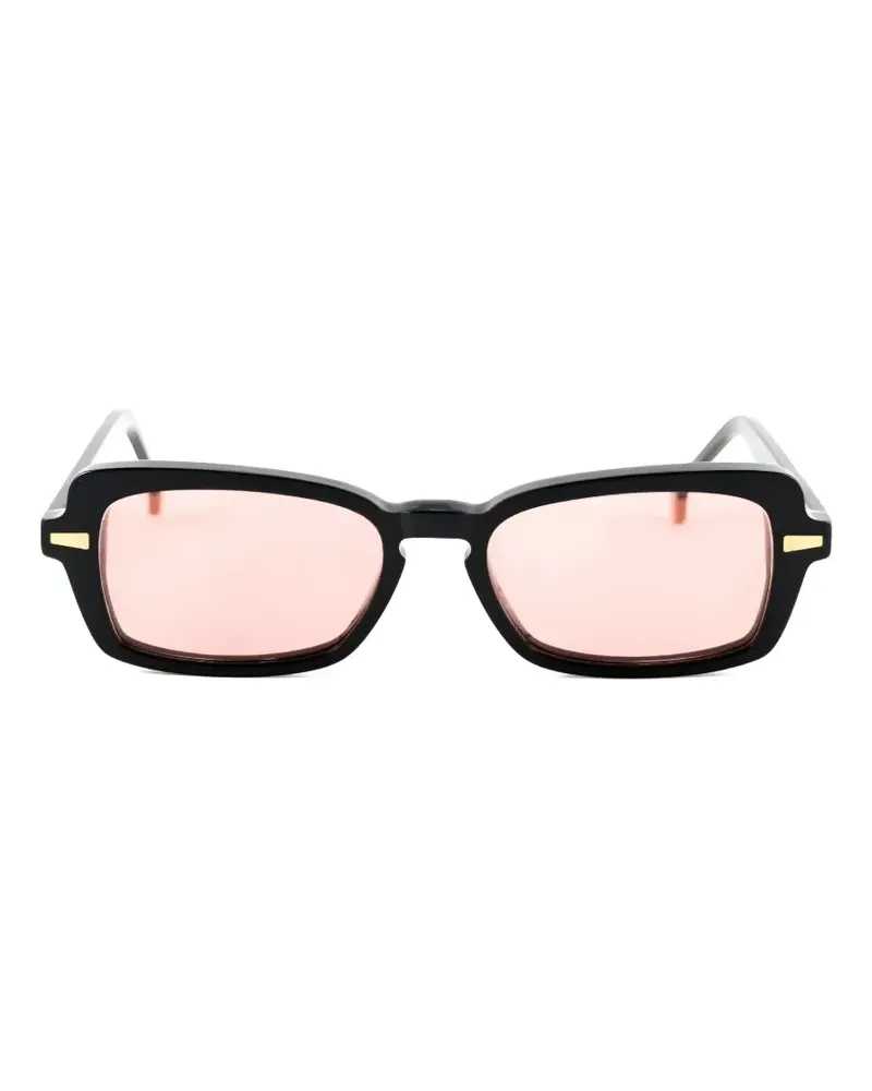 Kyme Eckige Giorgio Sonnenbrille - Schwarz Schwarz
