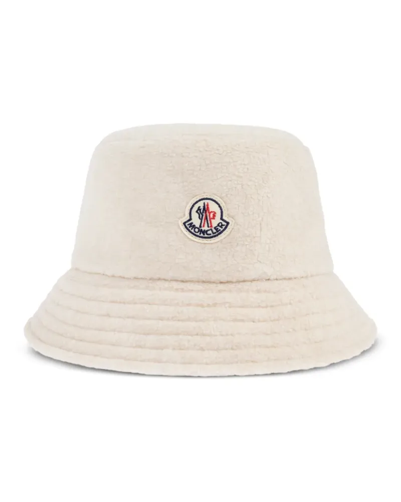 Moncler Fischerhut mit Logo-Patch - Nude Nude