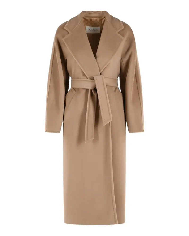 Max Mara Madame Mantel mit Gürtel - Braun Braun