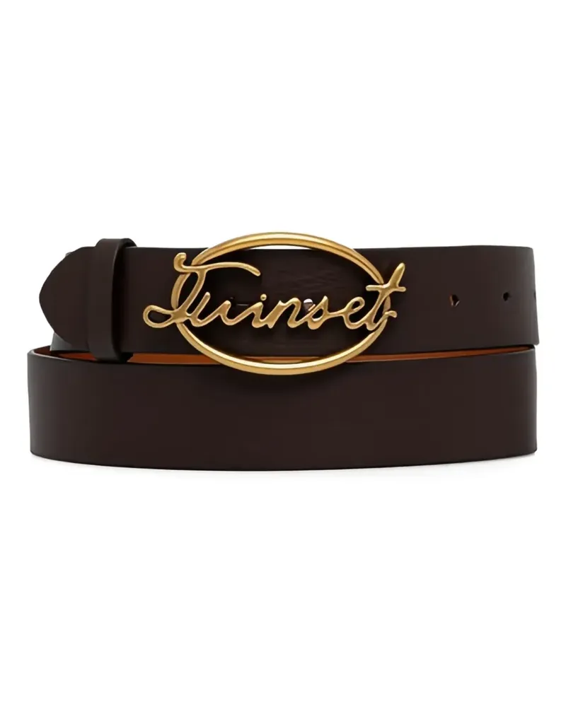 Twin-Set signature plaque belt - Braun Braun