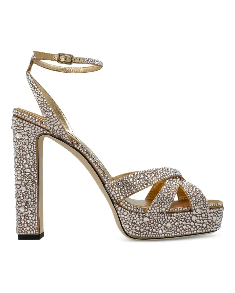 Jimmy Choo Sandalen mit Kristallen - Nude Nude