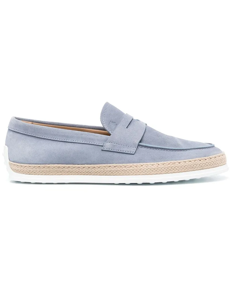 TOD'S Penny-Loafer aus Wildleder - Blau Blau