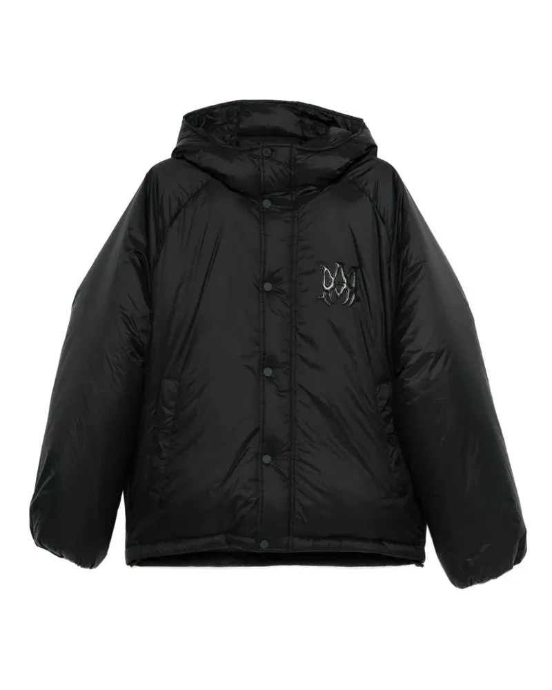 Amiri Kapuzenjacke mit Logo-Patch - Schwarz Schwarz