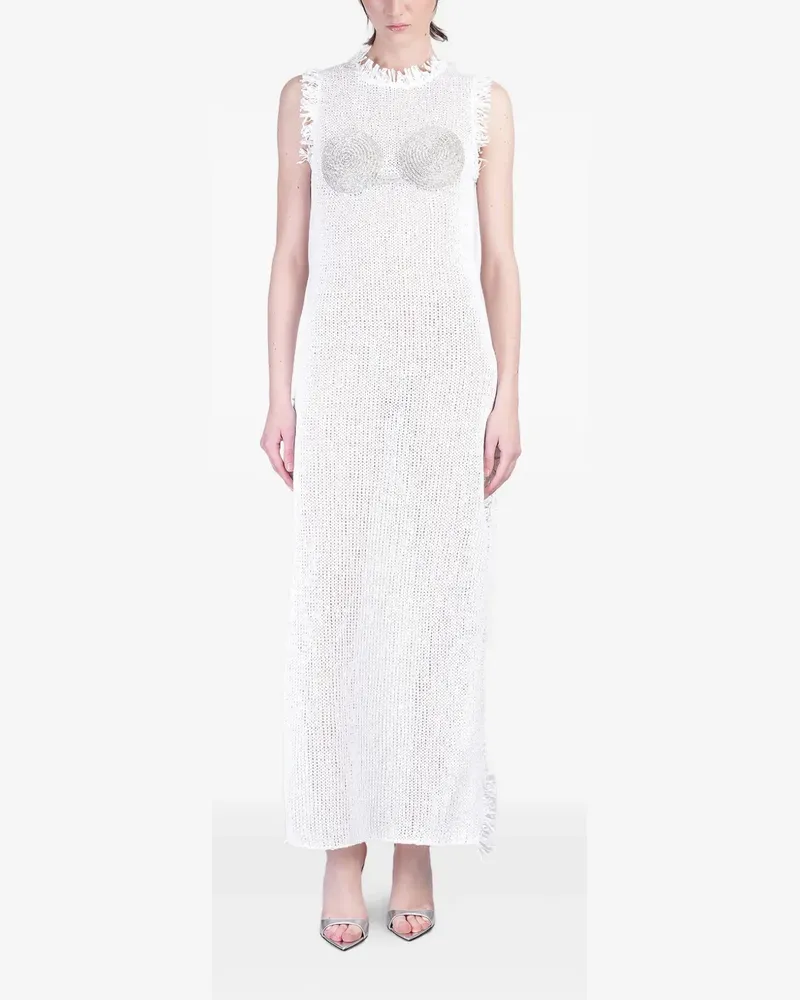Nuè Gestricktes Kleid - Weiß Weiß