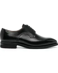 Bally Derby-Schuhe aus poliertem Leder Schwarz