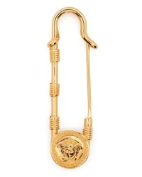 Versace Medusa Brosche im Sicherheitsnadel-Design Gold