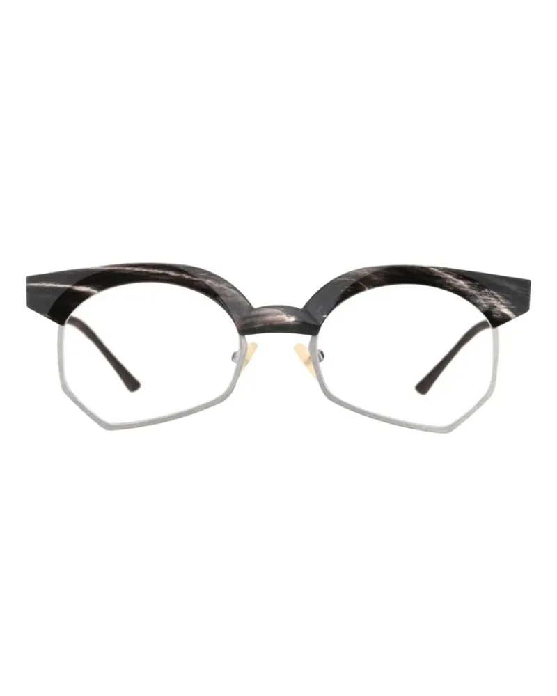 RIGARDS Brille mit geometrischem Gestell - Schwarz Schwarz