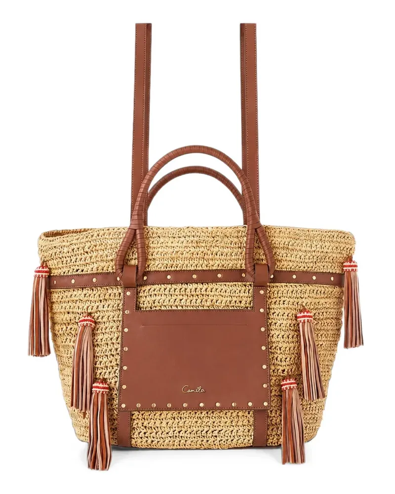 Camilla Handtasche mit Quaste - Nude Nude