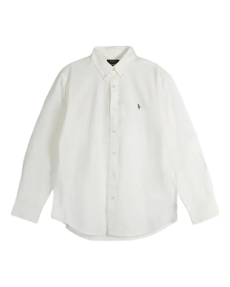 Ralph Lauren Polo Pony-embroidered chambray shirt - Weiß Weiß