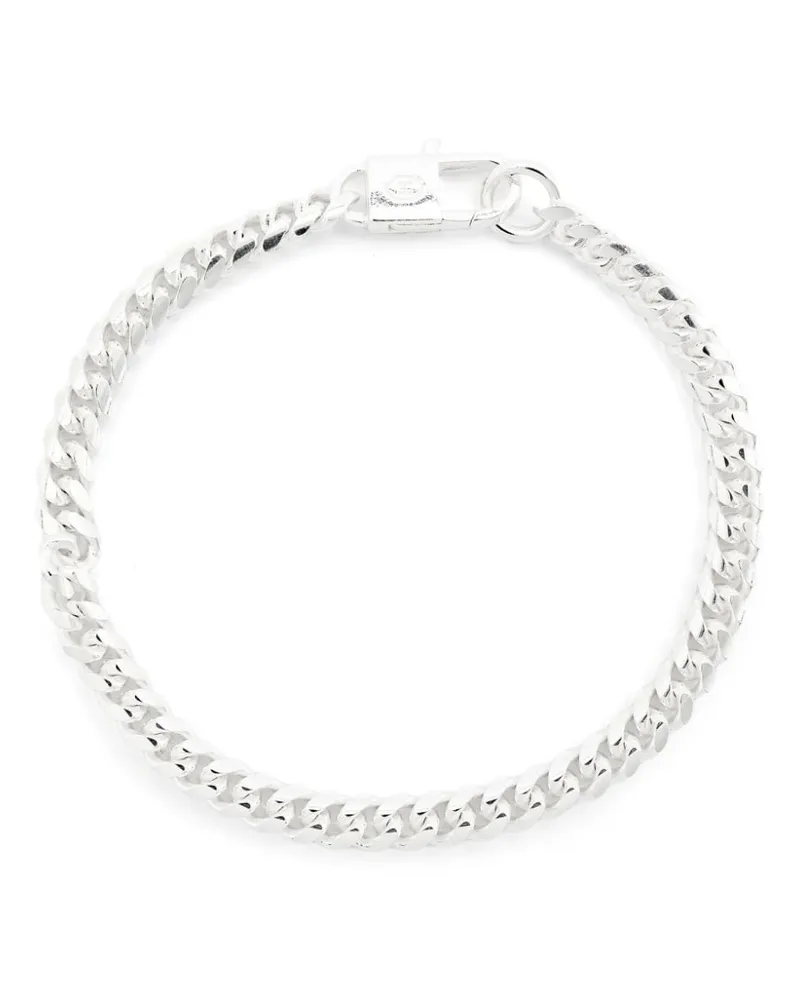 Hatton Labs Miami Cuban Armband aus Sterlingsilber Silber