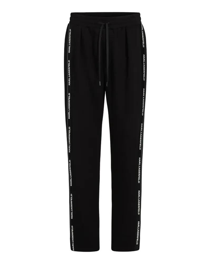 Karl Lagerfeld Jogginghose mit Logo-Streifen - Schwarz Schwarz