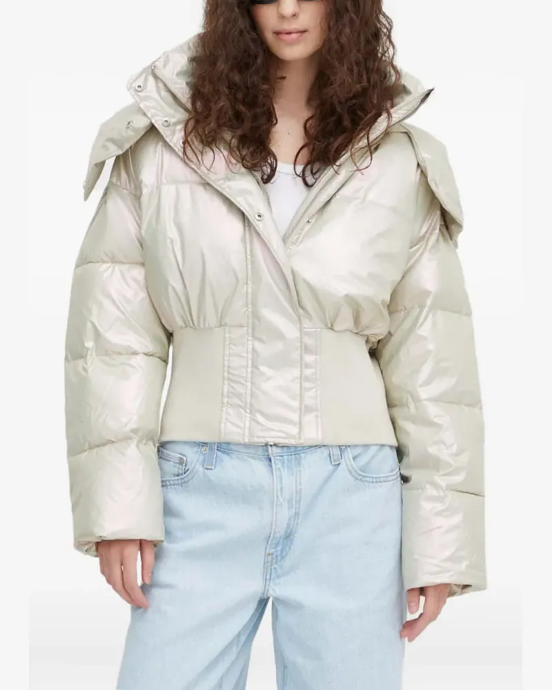 Won Hundred long-sleeves puffer jacket - Weiß Weiß
