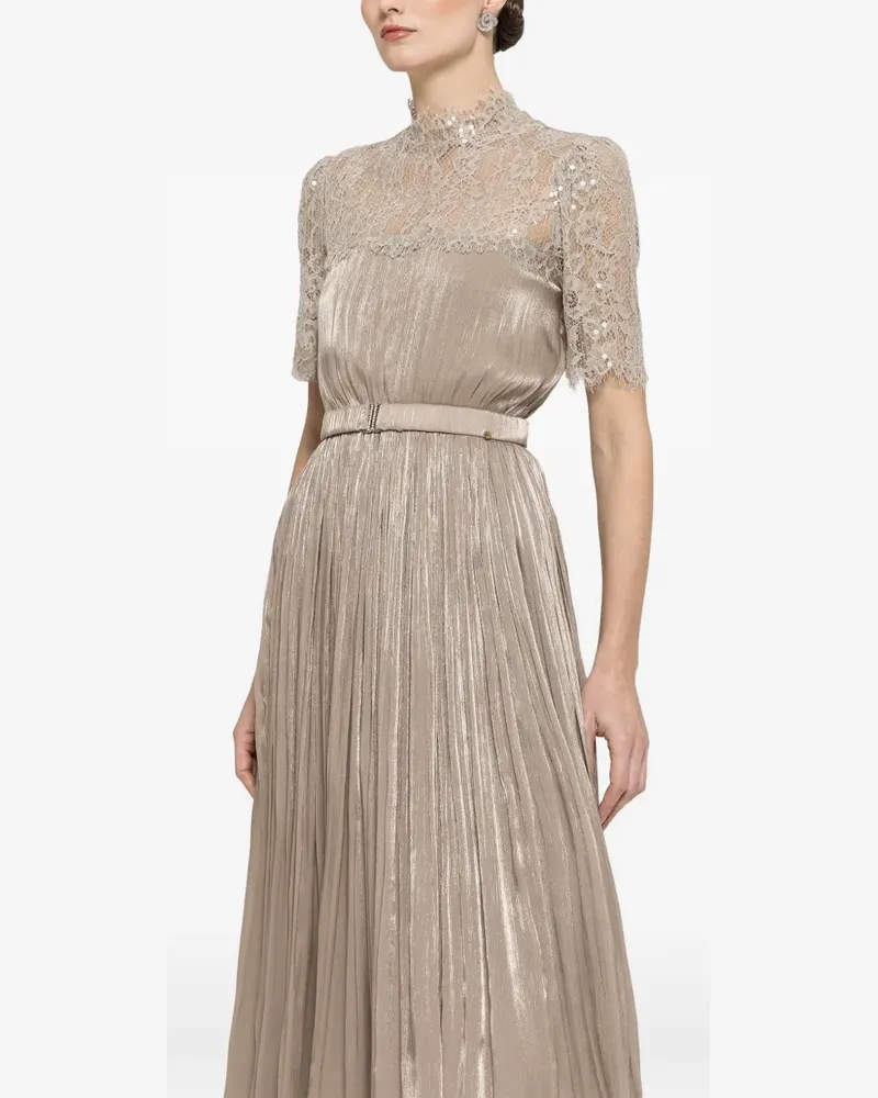 NISSA Midikleid mit Spitze - Nude Nude